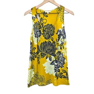 CAbi Women's #286 Bali Floral Silk Tank Top Size S
